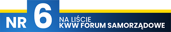 Nr 6 na liście KWW Forum Samorządowe